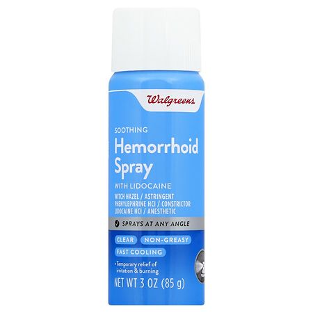 Walgreens Soothing Hemorrhoid Spray with Lidocaine - 3 oz.