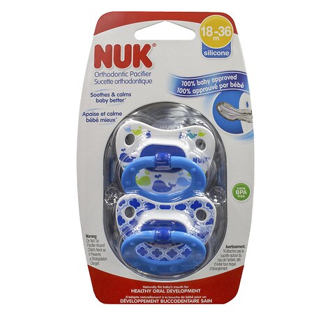 UPC 885131620606 product image for NUK Orthodontic Pacifier, Marrakesh & Whales, 18-36 months - 2.0 ea | upcitemdb.com