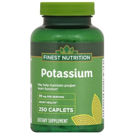 Finest Nutrition Potassium 99 mg - 250.0 ea Finest Nutrition Potassium 99 mg - 250.0 ea