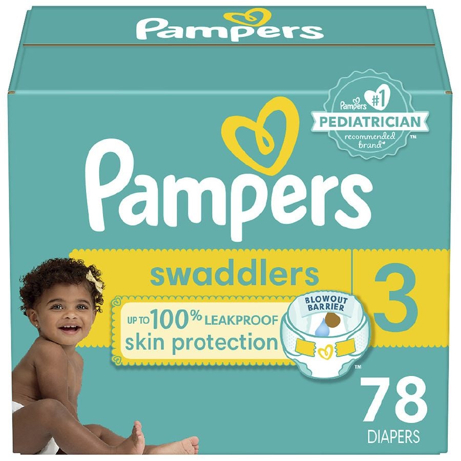  Pampers Swaddlers Diapers Super Pack 