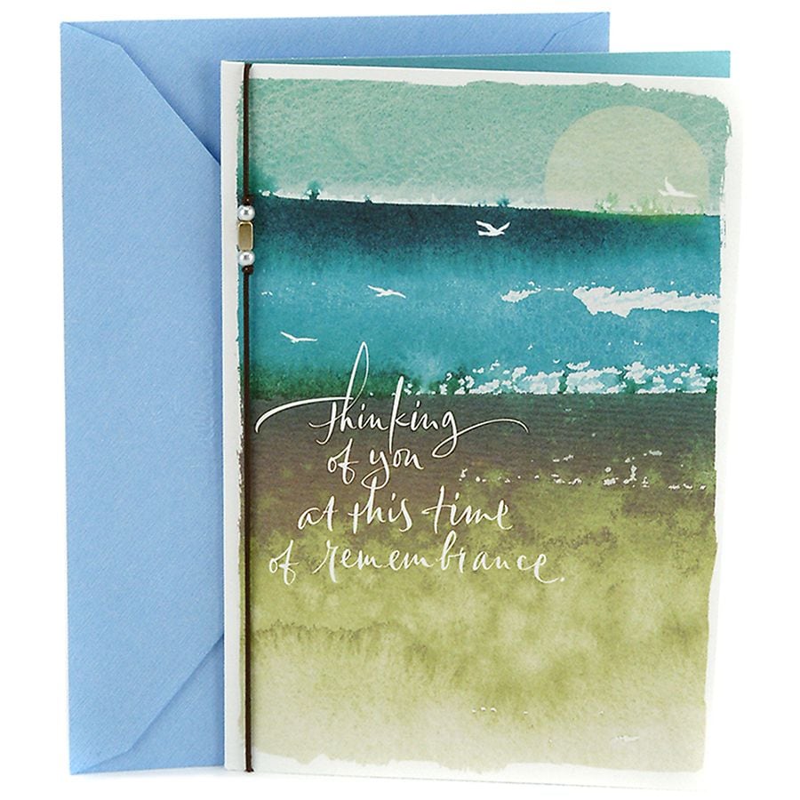 Hallmark Sympathy Card (Seascape with Birds)