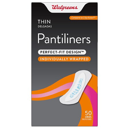 Walgreens Thin Pantiliners Perfect-Fit Design 50 Liners - 50 ea