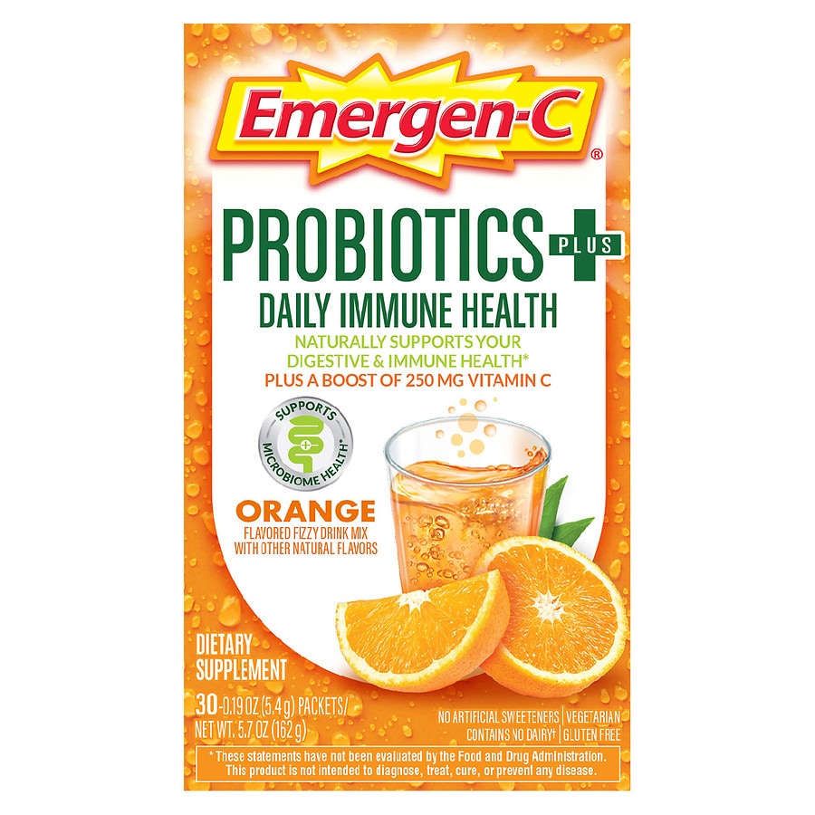 Can You Take Emergen C While Nursing Emergen C Probiotics Daily Immune Health Dietary Supplement Drink Mix A Boost Of Vitamin C 30pk Walgreens