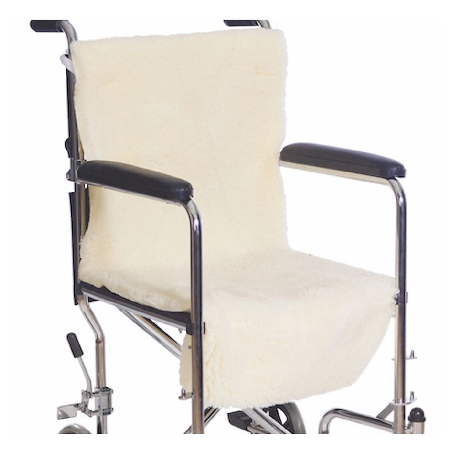  Essential Medical Sheepette Wheelchair Seat & Back Pad 