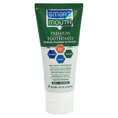 smartmouth premium zinc ion toothpaste