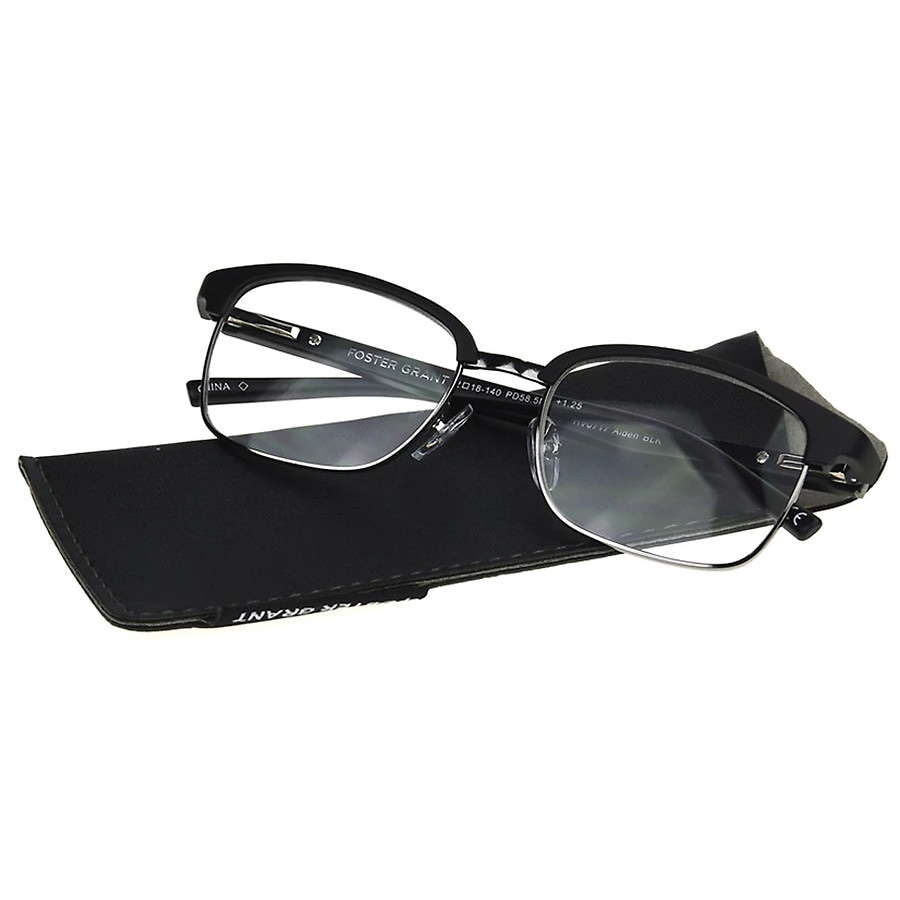 Foster Grant Alden Reading Glasses +1.50 Black