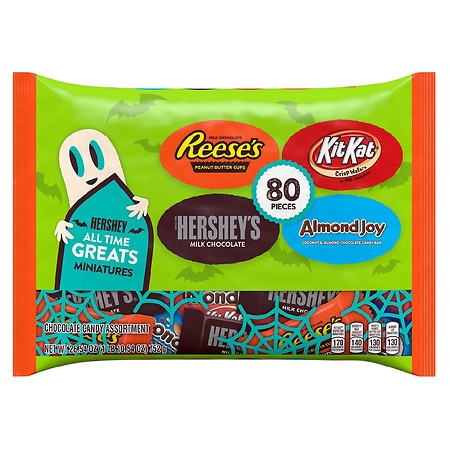 Hershey's Halloween All Time Greats Miniatures Assorted - 0.33 oz x 80 pack