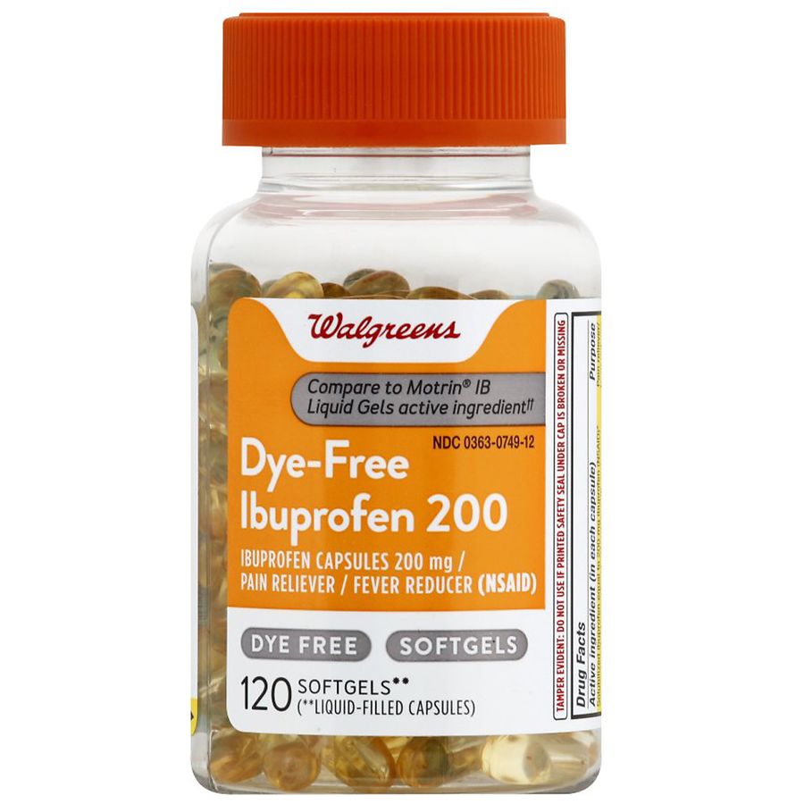  Walgreens Ibuprofen Softgels 