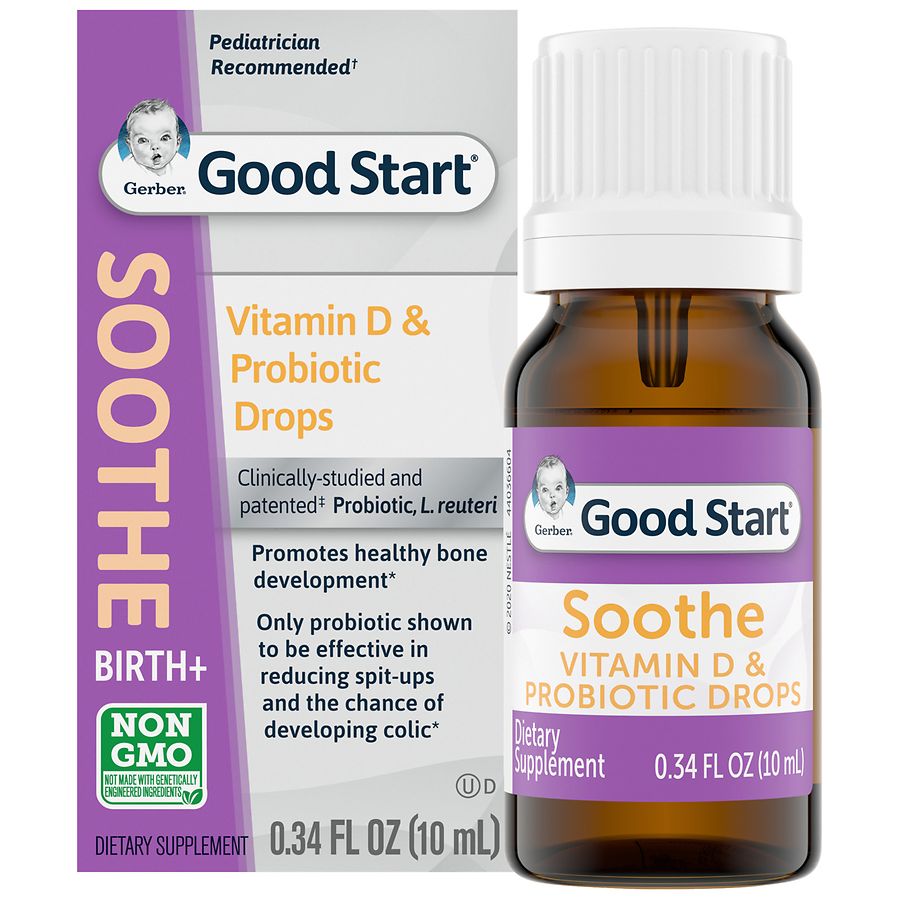 gerber soothe vitamin d and probiotic drops