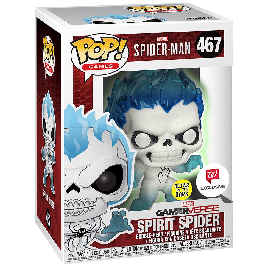 Funko POP! Marvel Spider-Man Spirit Spider Glow-in-the-Dark Walgreen's Exclusive