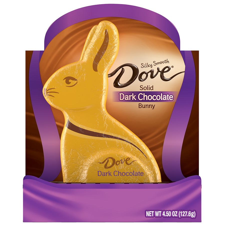 Dove Easter Dark Chocolate Candy Solid Easter Bunny Box