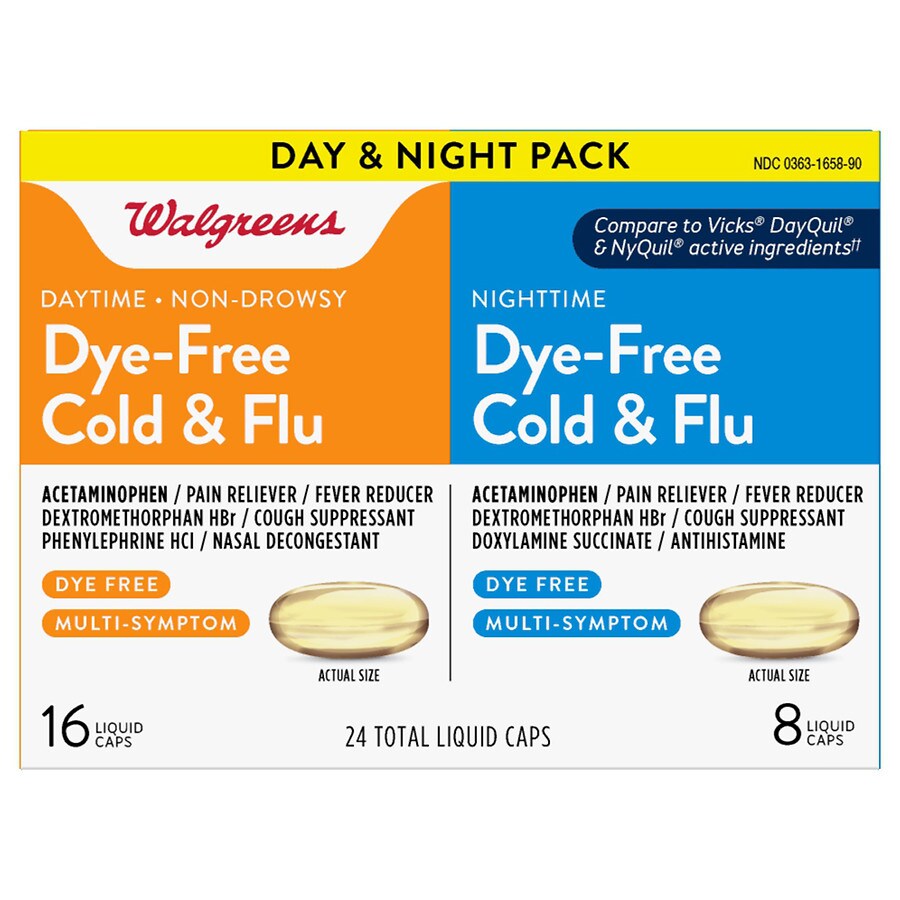  Walgreens Cold & Flu Day & Night Combo Pack 