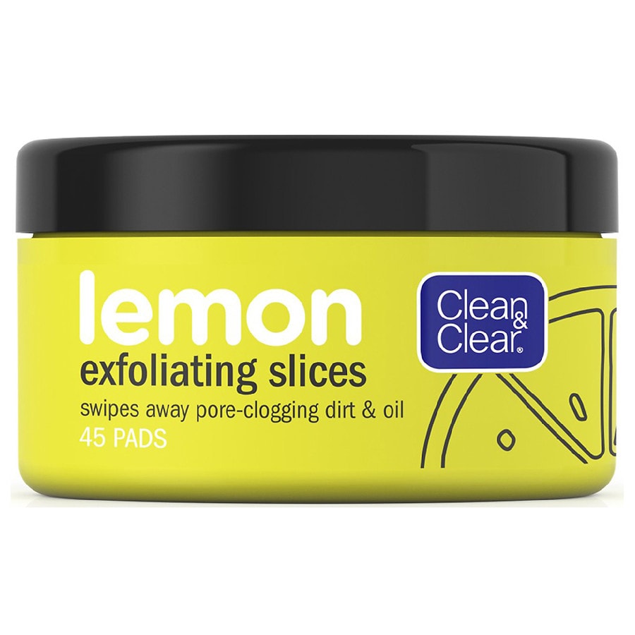  Clean & Clear Lemon Exfoliating Facial Pads With Vitamin C 