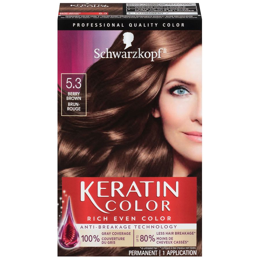  Schwarzkopf Keratin Color Berry Brown 5.3, Berry Brown 5.3 