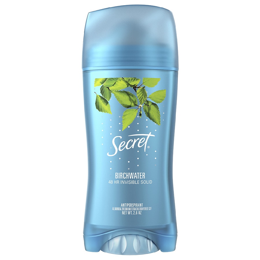 Secret Invisible Solid Antiperspirant and Deodorant Birchwater