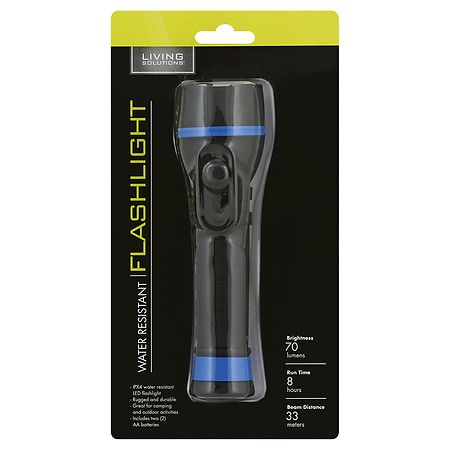 Living Solutions Water Resistant Flashlight - 1.0 ea