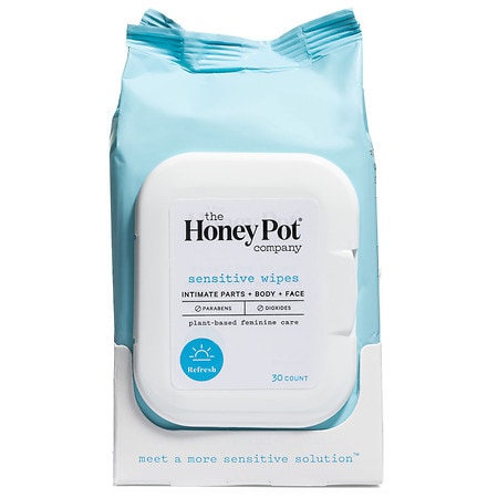 The Honey Pot Company Daily Sensitive Wipes, 30 count