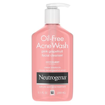 Neutrogena Oil-Free Acne Wash Pink Grapefruit Facial Cleanser - 9.1 fl oz