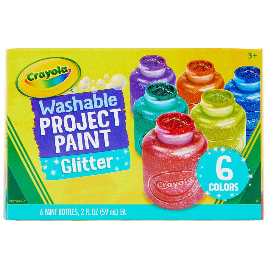  Crayola Washable Kids Paints Glitter Colors 