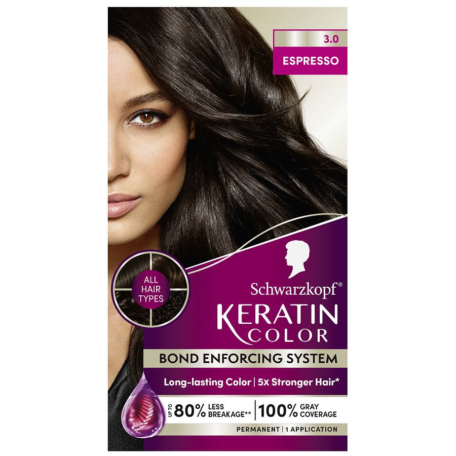  Schwarzkopf Keratin Color Espresso 3.0, Espresso 3.0 