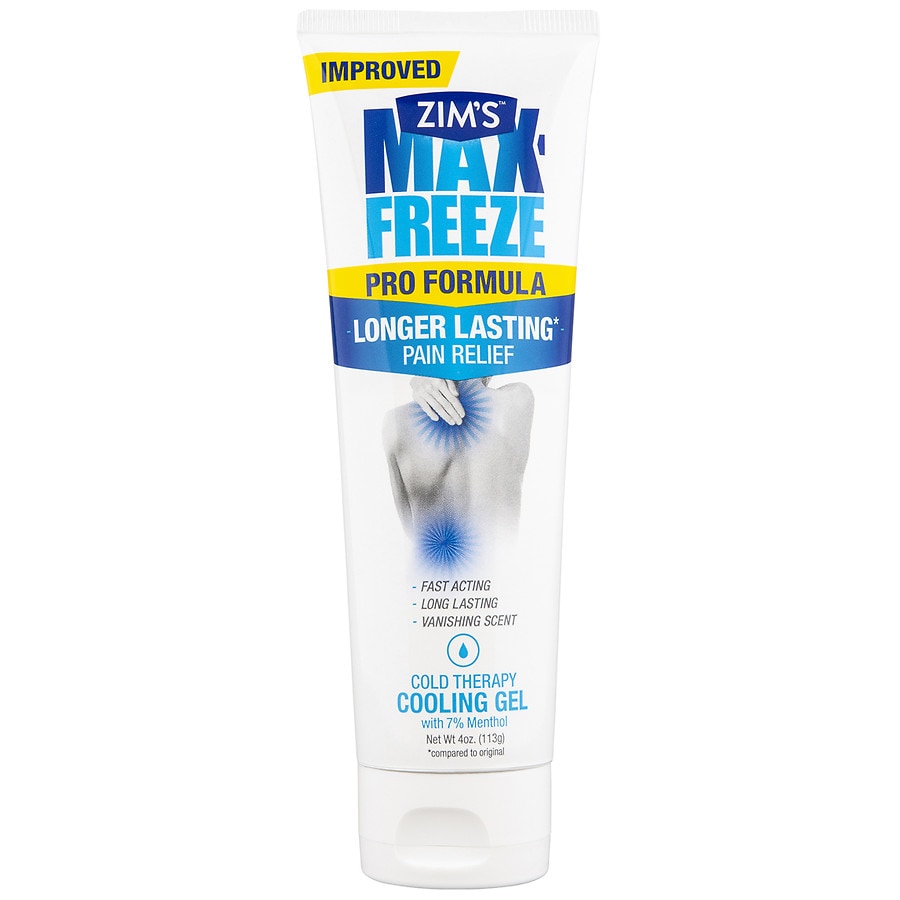  Zim's Max Freeze Pain Relief Topical Analgesic Cooling Gel for Muscles and Joints 