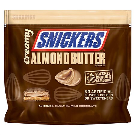 Snickers Creamy Almond Butter Squares Fun Size Candy Bars - 7.7 oz