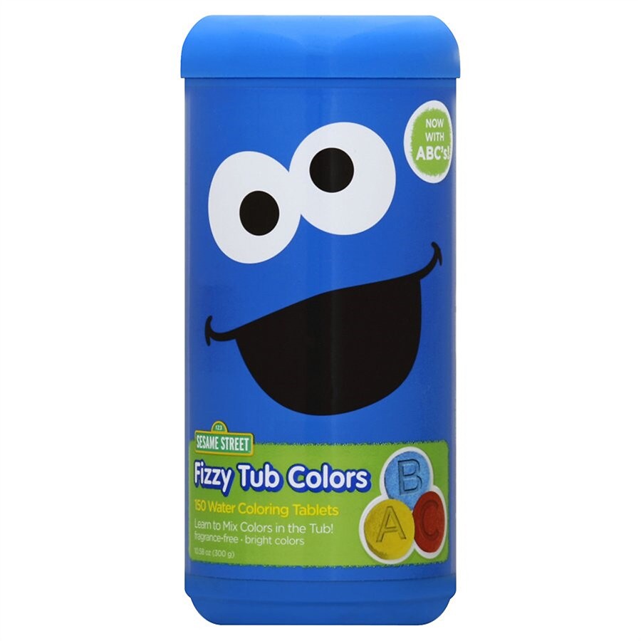  The Village Company Sesame Street Fizzy Tub Colors Assorted Colors 