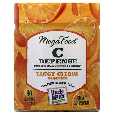 UPC 051494103494 product image for MegaFood C Defense Tangy Citrus Gummies Tangy Citrus - 90.0 ea | upcitemdb.com