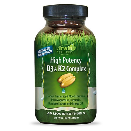 Irwin Naturals High Potency D3 K2 Complex