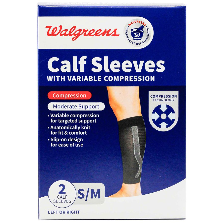 Calf Sleeves Compression Brace Support Sports Pain Relief Arthritis Running Wrap 