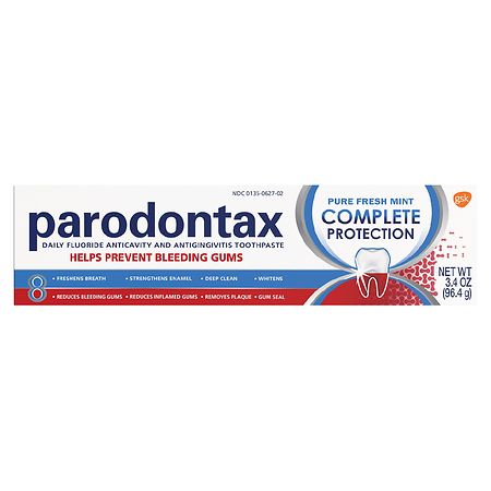 PARODONTAX Complete Protection Toothpaste for Bleeding Gums Pure Fresh Mint - 3.4 oz.