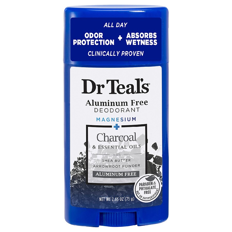 Dr. Teal's Aluminum Free Deodorant with Charcoal