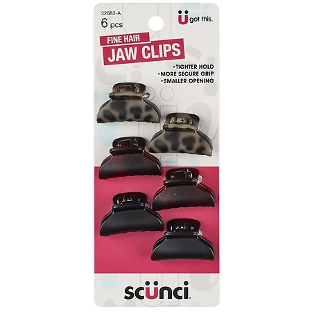 Scunci Fine Hair Jaw Clips Walgreens