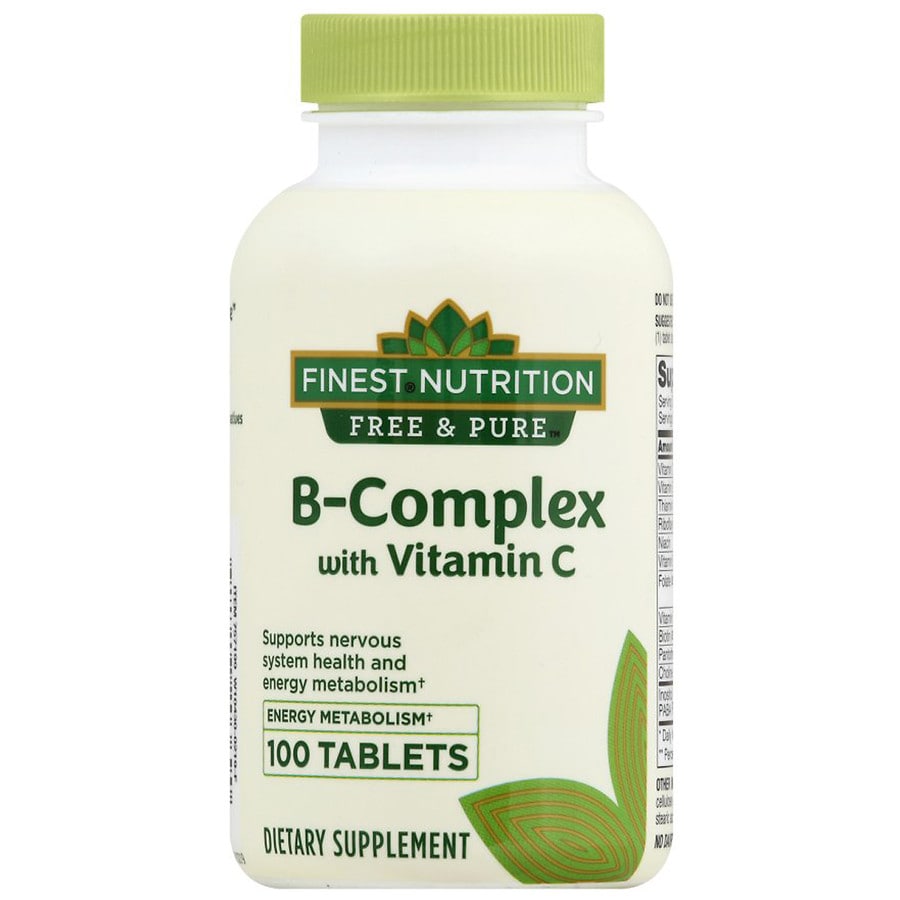 Finest Nutrition Free & Pure B-Complex with Vitamin C