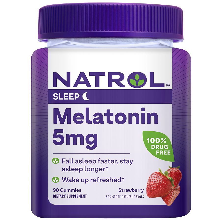 Natrol Melatonin 5mg, Sleep Support, Gummies Strawberry