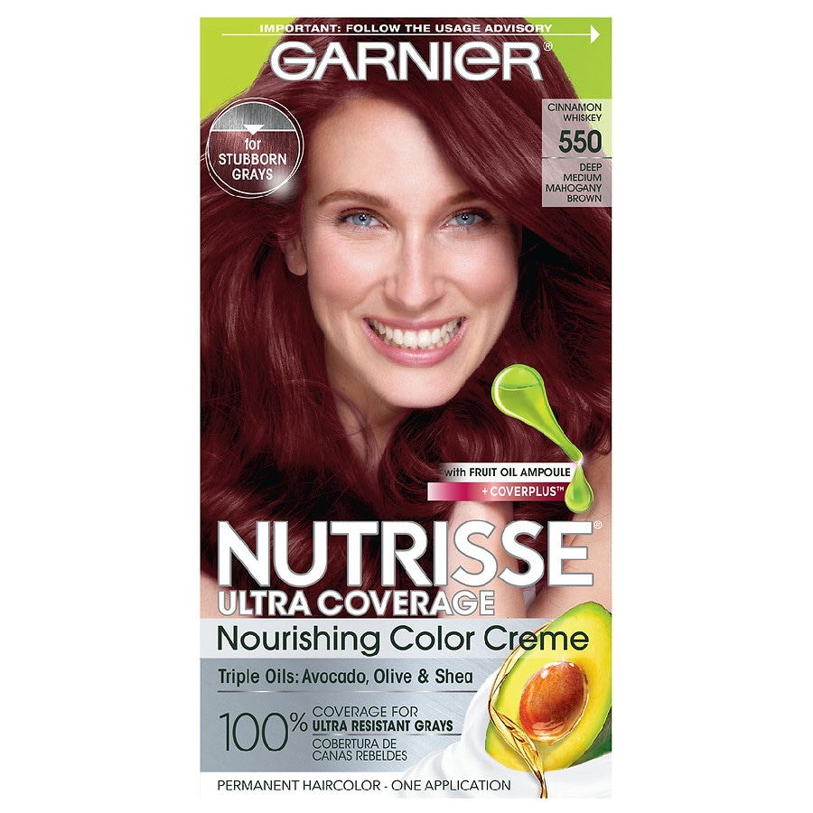 Garnier Nutrisse Ultra Coverage Nourishing Hair Color Creme Cinnamon Whiskey 550