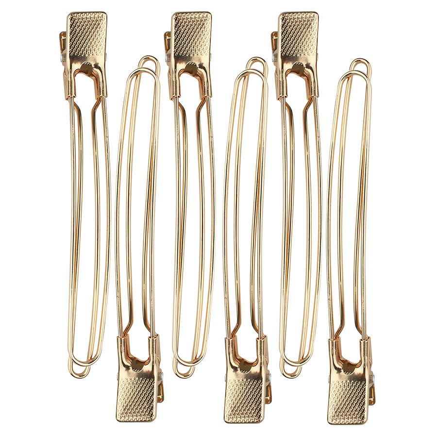 KITSCH Open-Shape Styling Clips Rose Gold