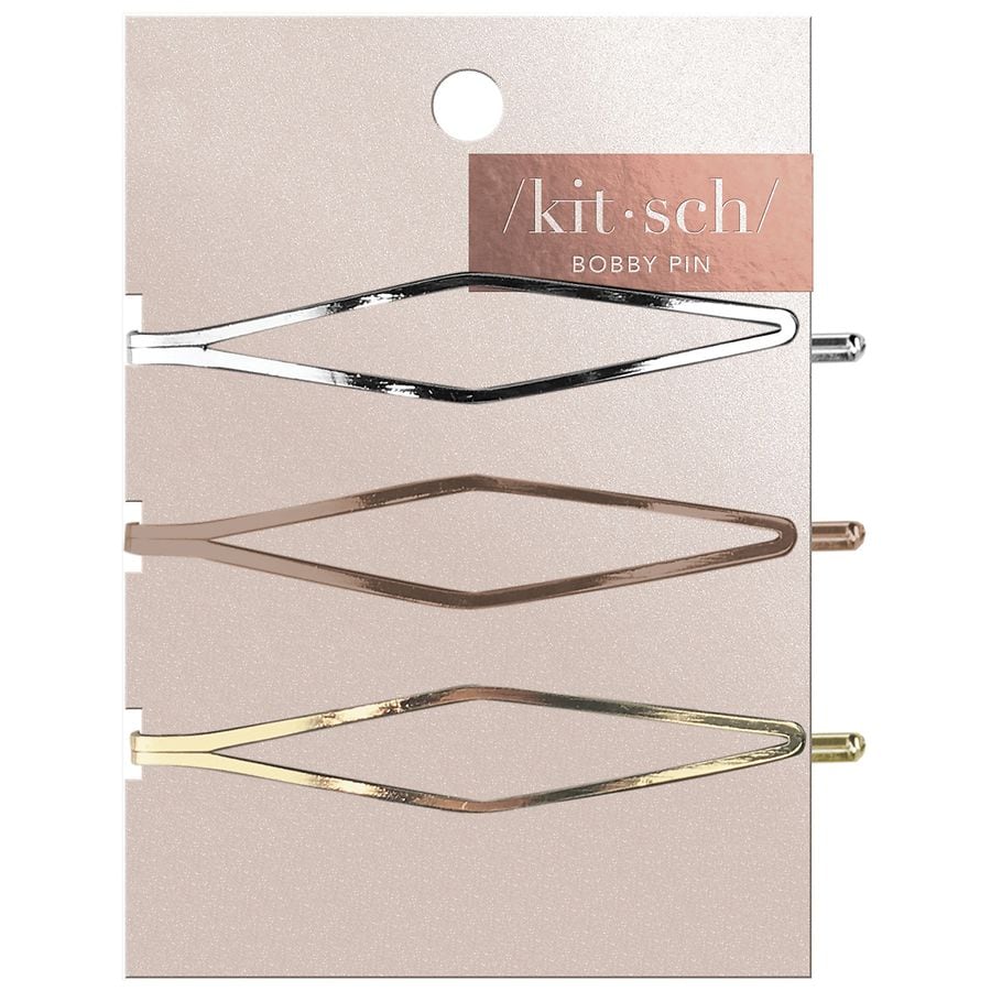 KITSCH Long Diamond Bobby Pins Multi-color