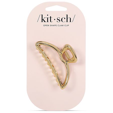 Kitsch Claw Clip Round Open Shape Gold