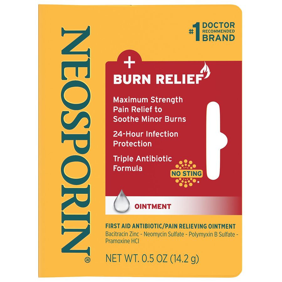 Can You Put Neosporin In Your Nose For A Sore Neosporin Burn Relief First Aid Antibiotic Ointment Walgreens