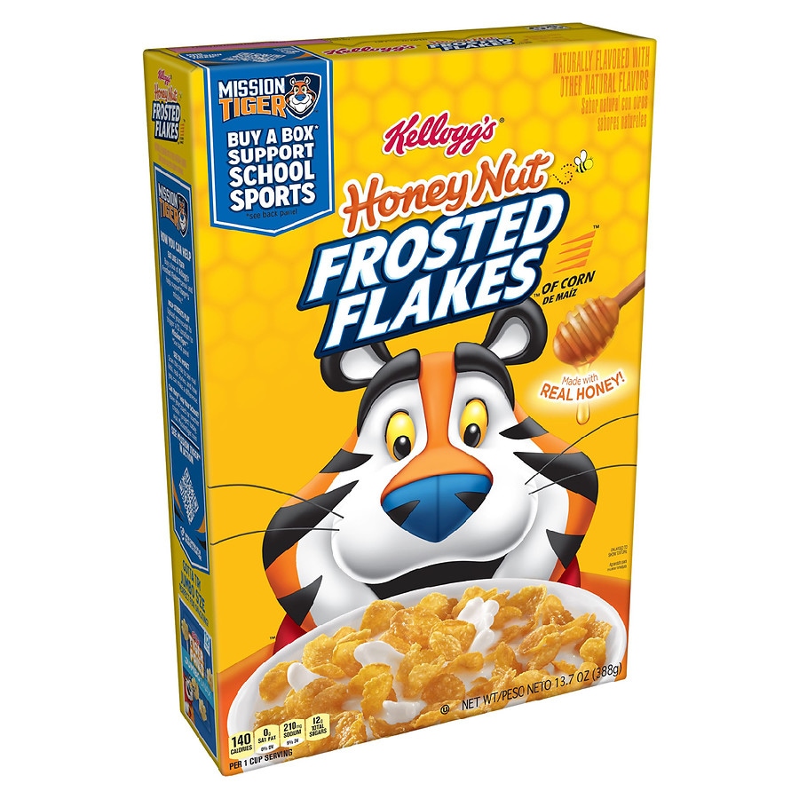  Frosted Flakes Breakfast Cereal Honey Nut 