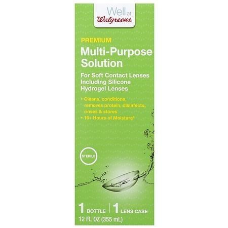 Walgreens Multi-Purpose Solution With Lens Case - 12.0 fl oz Walgreens Multi-Purpose Solution With Lens Case - 12.0 fl oz