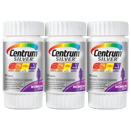 Centrum Silver Women Complete Multivitamin & Multimineral Supplement Tablets - 100.0 ea x 3 pack Centrum Silver Women Complete Multivitamin & Multimineral Supplement Tablets - 100.0 ea x 3 pack