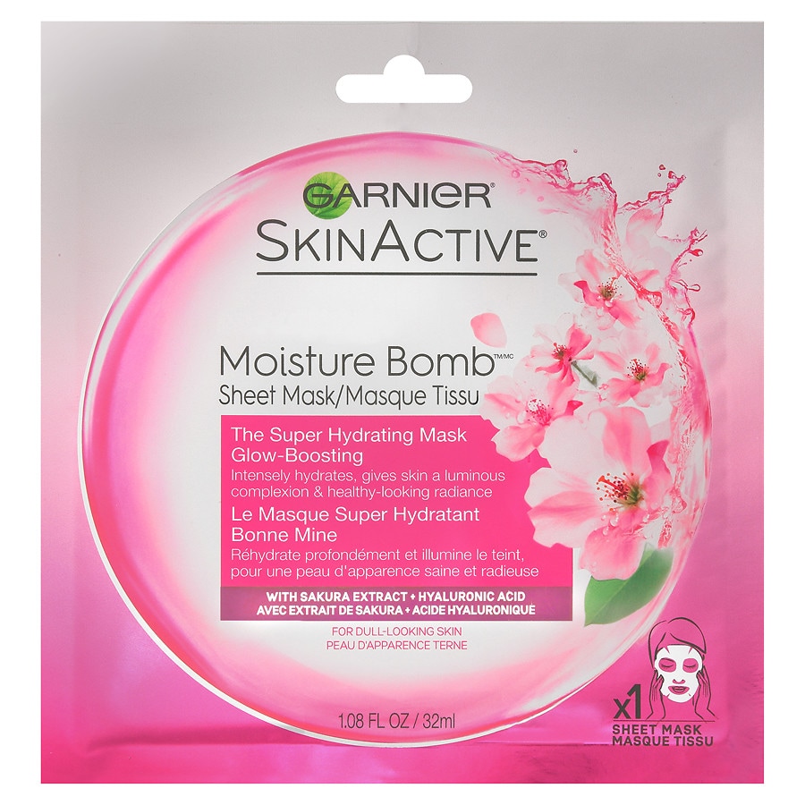 Garnier SkinActive Super Hydrating Sheet Mask, Glow-Boosting