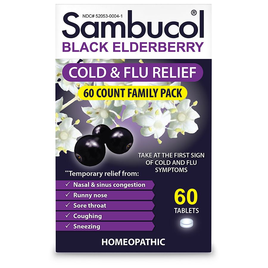 Sambucol Black Elderberry Cold Flu Relief Walgreens