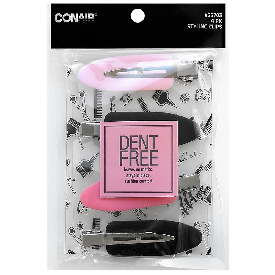 Conair Dent-Free Styling Soft-Touch Salon Hair Clips (Colors Vary) |  Walgreens