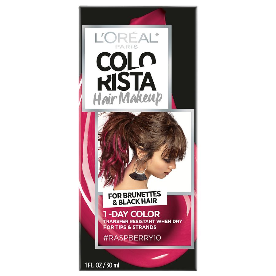 L Oreal Paris Colorista Hair Makeup 1 Day Hair Color Raspberry10