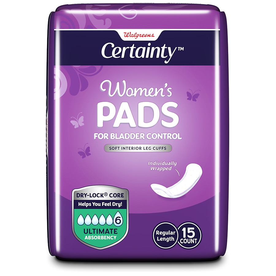  Walgreens Certainty Women's Bladder Control Pads Ultimate Absorbency Ultimate 