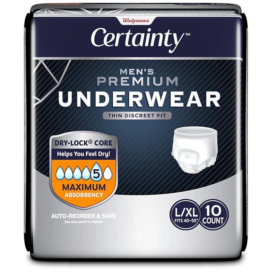 walgreens disposable underwear