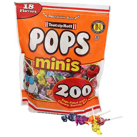 Tootsie Roll Mini Pops, Large Variety Bag | Walgreens